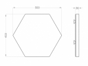 Panouri fonoabsorbante Glass Hexa