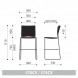 Scaun de Bar Ariz 575CV